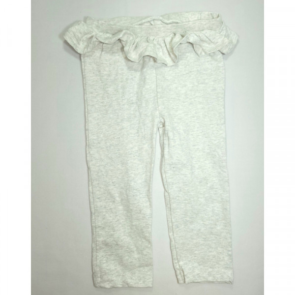 Plain White Pant With Frills Onb Top